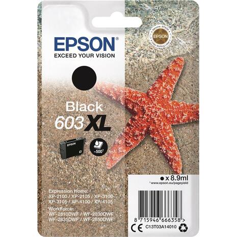 Μελάνι Εκτυπωτή Epson 603XL Black 8.9ml C13T03A140